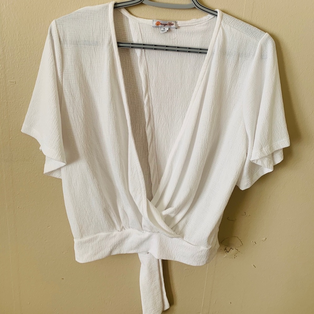 White v front open